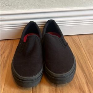 Black Slip-On Sneakers